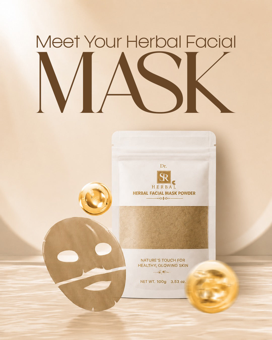 DR SR Herbal Facial Mask Powder – 100g