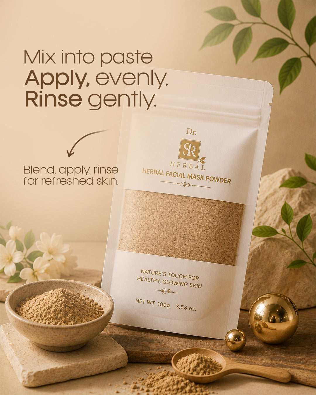 DR SR Herbal Facial Mask Powder – 100g